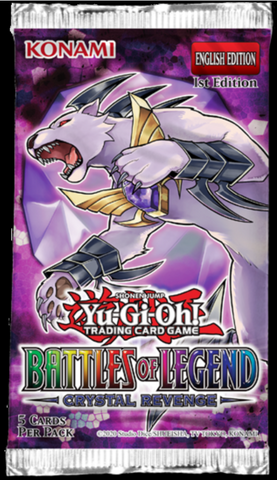Yugioh - Battles of Legends : Crystal Revenge x1 Booster Pack